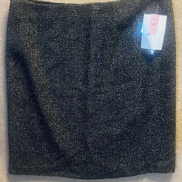 NWT Jaclyn Smith Anniversary Collection Women 12 Heather Grey Pencil Skirt - Picture 1 of 6